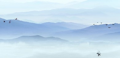 图怪兽原创元素古风中国风风格主题海报背景