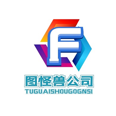 F字母logo宣传推广大气	