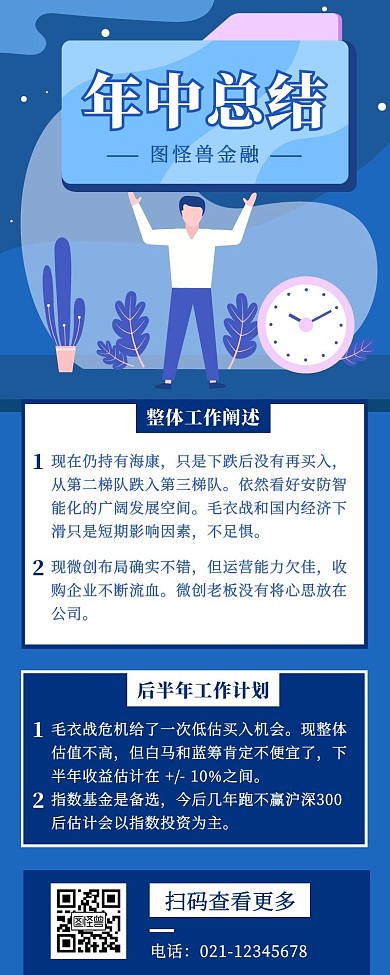 年中总结宣传营销长图