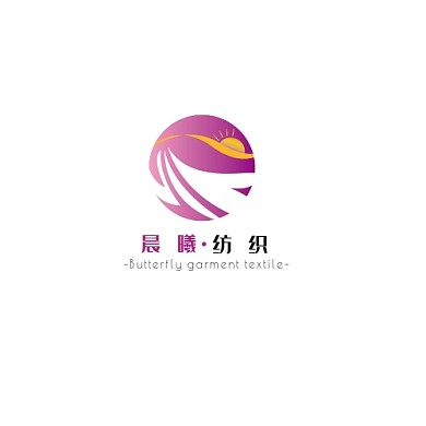 紫色现代风格纺织类logo设计