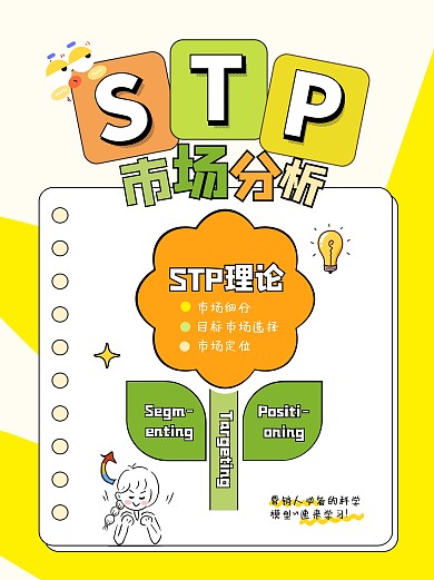 撞色小红书STP分析科普用图