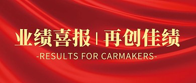 业绩喜报红色大气风公众号封面