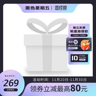 黑色星期五电商通用主图图标