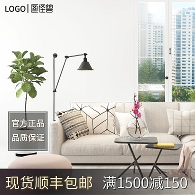 现代简约水晶灯大气家用主图直通车电商淘宝