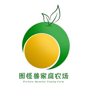 简约水果形象绿色种植类农场logo