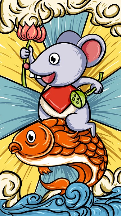 图怪兽原创元素鼠年