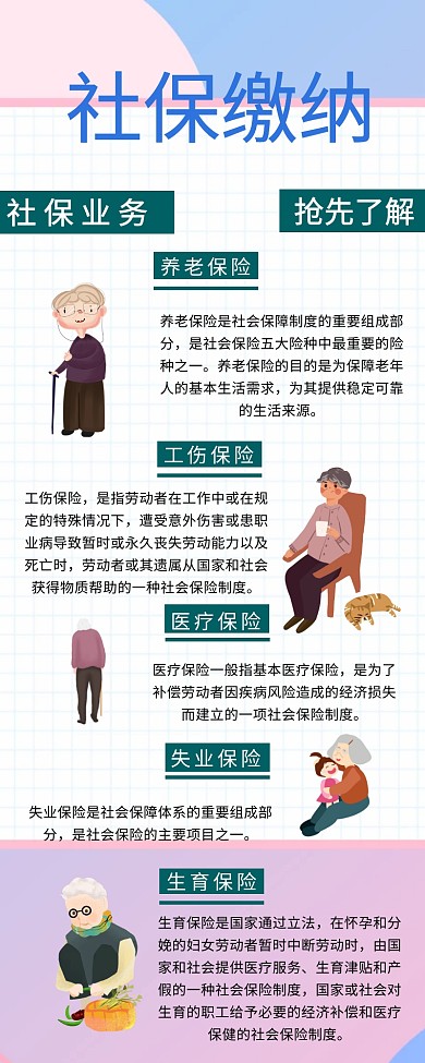 社保业务营销长图
