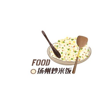 炒饭碗扬州炒饭LOGO