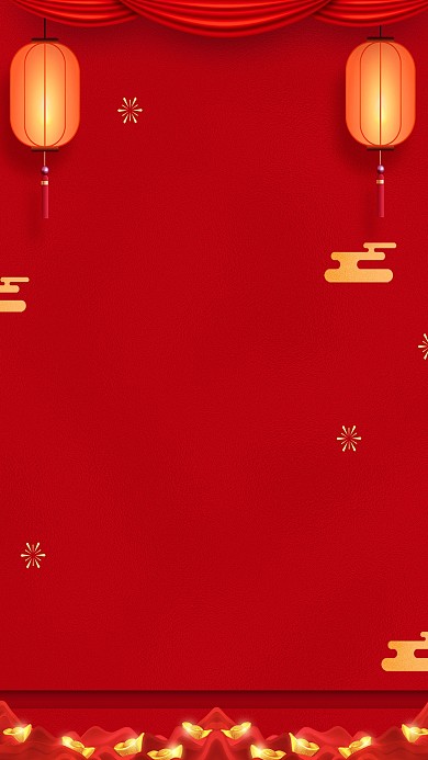 图怪兽原创元素红色喜庆中国风春节海报