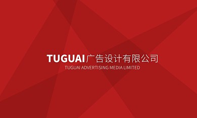 红色简约风大气会展策划/设计名片