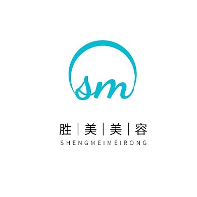 胜美logo设计简约绿色字母sm