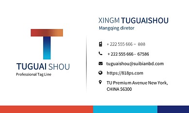 商务简约企业公司个人名片