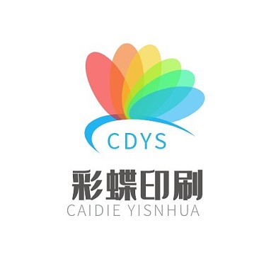 印刷彩蝶色彩公司标志