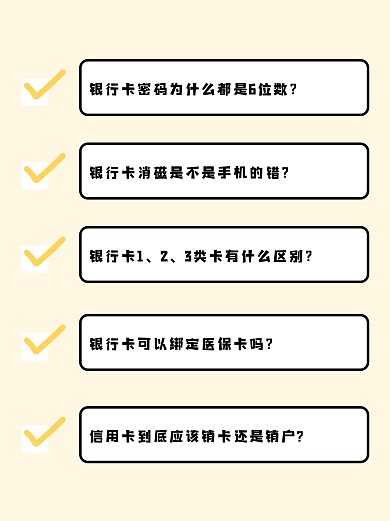 银行卡知识科普小红书内页