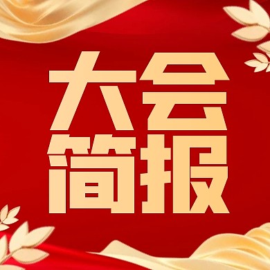 聚焦大会会议简报红金党政3d公众号次图