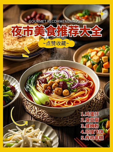 美食探店火锅宣传社交抖音图文封面