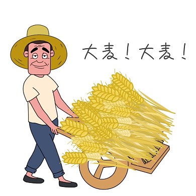 表情包大麦卡通人物大麦卡通搞笑