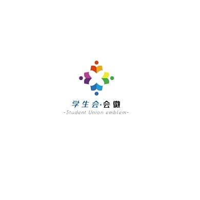 彩色现代风格学生会会徽logo