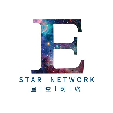星空字母网络创意logo设计