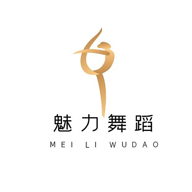 魅力舞蹈舞者创意logo设计