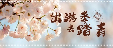 春游 简约摄影公众号封面 首页