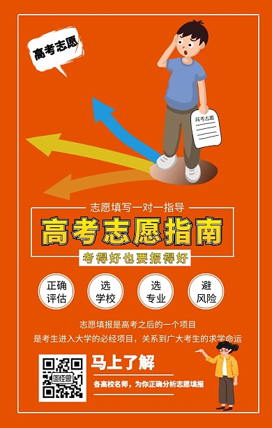 2019高考志愿填报指南宣传海报