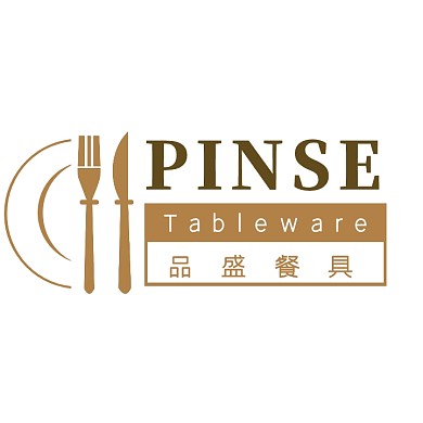 创意棕色餐具英文个性logo