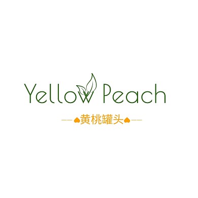 黄色绿色黄桃商品名称LOGO