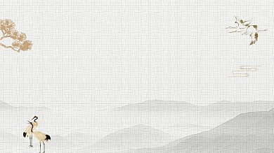 图怪兽原创元素古风淡雅重阳节插画背景