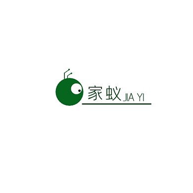 LOGO家蚁绿色调简约风