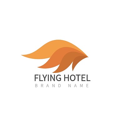 商业酒店飞翔logo设计