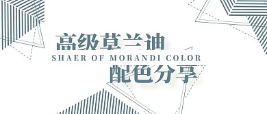 高级莫兰迪配色分享公众号首图