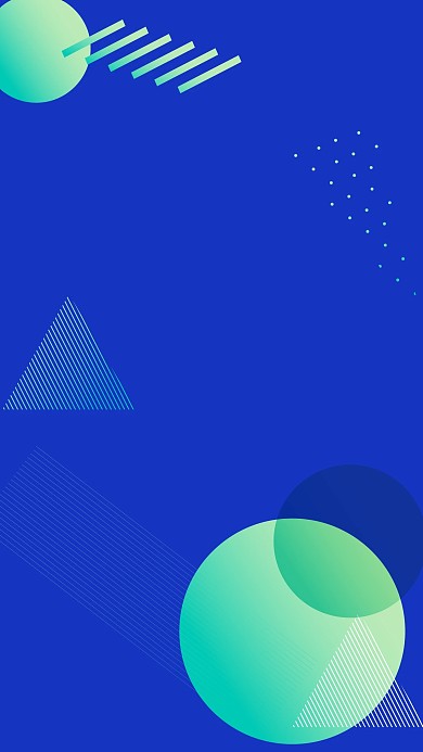 图怪兽原创元素创意几何风格手机海报