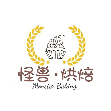 黄色简约烘焙LOGO 