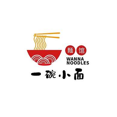 美食面馆面店中国风logo