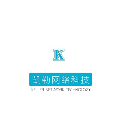 蓝色手掌字母K字网络科技公司logo