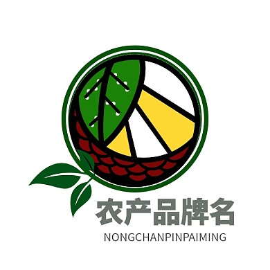 LOGO设计农产品绿色卡通拼多多电商头像