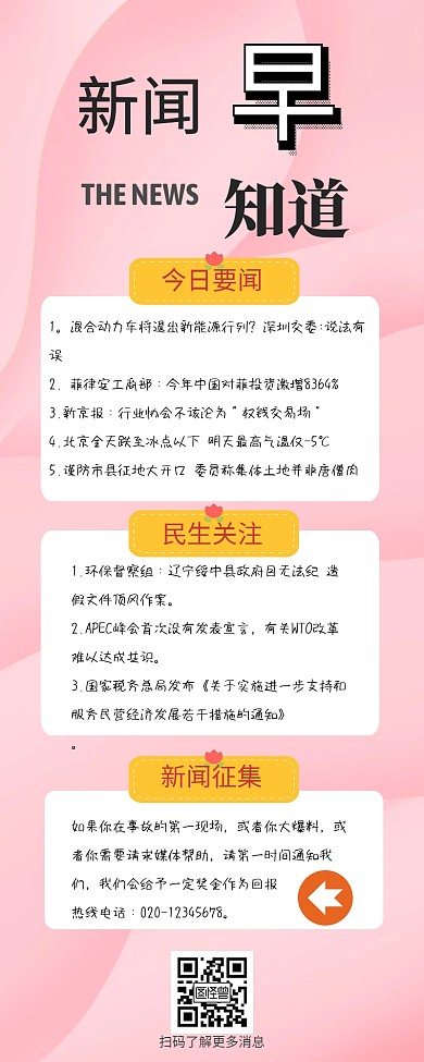 新闻来源营销长图