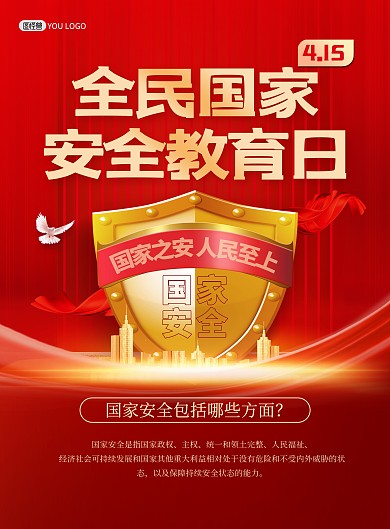 全民国家安全教育日包含哪些方面宣传海报