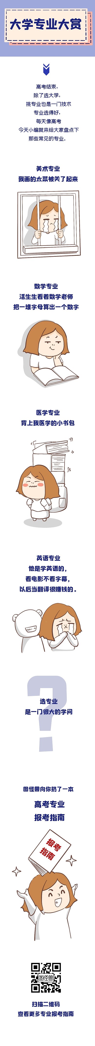 课程学习考试报考指南条漫漫画