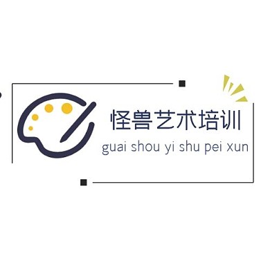 j简约蓝色艺术培训logo