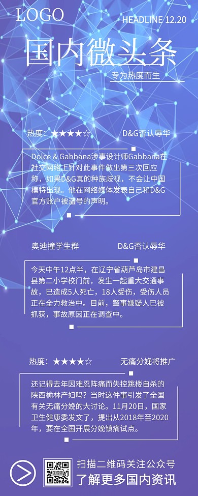 国内微头条新闻营销长图