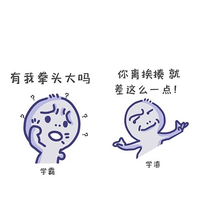 挨揍 搞笑 学渣 学霸 自嘲 简约