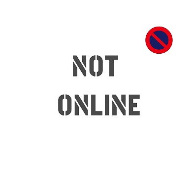 不在线纯白简约英文朋友圈封面