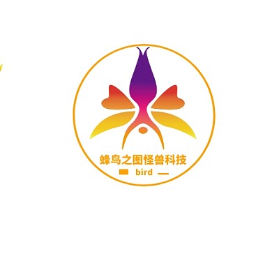 图标黄色logo标志蜂鸟色彩