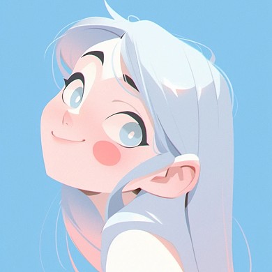 女生插画情侣微信头像