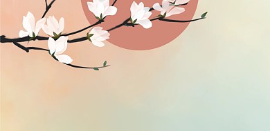 中国风文艺清新质感Banner背景