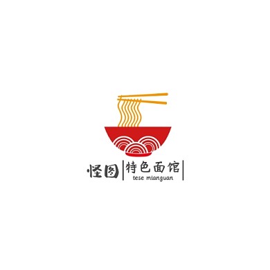 怪图特色面馆logo设计
