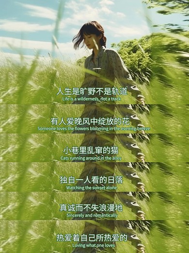 情感台词文案语录AIGC小红书封面
