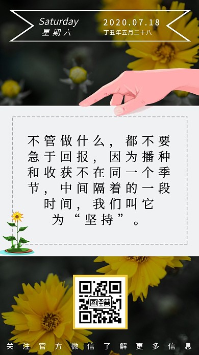 每日一语清新早安日签